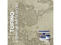 Декоративная штукатурка Silk Plaster AlterItaly TUFINO с эффектом травертина & Topcoat MATTE, комплект 15 кг + 2 л,оттенок 03-1301