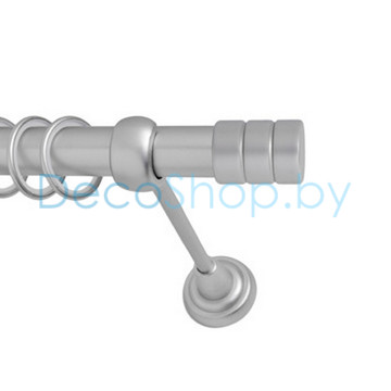 Карниз для штор Lm Décor «Цилиндр» 25 мм (сатин, однорядный, труба гладкая)