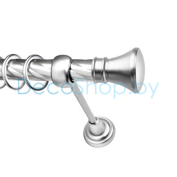 Карниз для штор Lm Décor «Люксор» 25 мм (сатин, однорядный, труба витая)