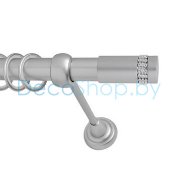 Карниз для штор Lm Décor «Имидж» 25 мм (сатин, однорядный, труба гладкая)