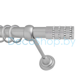 Карниз для штор Lm Décor «Барамелла» 25 мм (сатин, однорядный, труба гладкая)