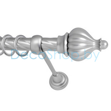 Карниз для штор Lm Décor «Купол» 25 мм (сатин, однорядный, труба витая)