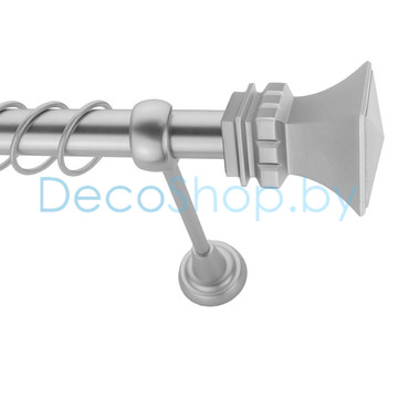 Карниз для штор Lm Décor «Ладья» 25 мм (сатин, однорядный, труба гладкая)