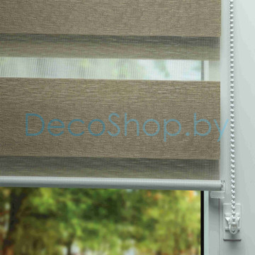 Рулонная штора день-ночь Lm Decor «Сити» LB 60-04 Бронза