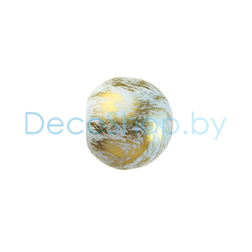 Наконечники «Шар малый» для карниза 16 мм белое золото (пара)