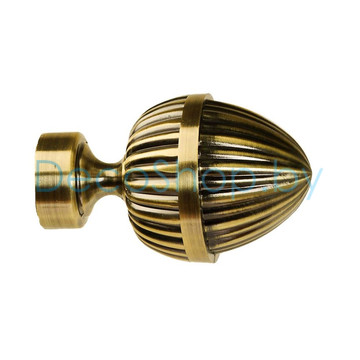 Наконечники «Одеон» для карниза 25 мм антик (пара)