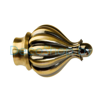 Наконечники «Купол» для карниза 25 мм антик (пара)