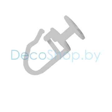 Крючок-бегунок для профиля D6, D8, D9 «PREMIUM» прозрачный (уп 10шт)