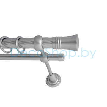 Карниз для штор Lm Décor «Гиро» 25 мм / 19 мм (сатин, двухрядный, труба витая)