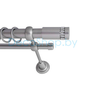 Карниз для штор Lm Décor «Имидж» 25 мм / 19 мм (сатин, двухрядный, труба гладкая)