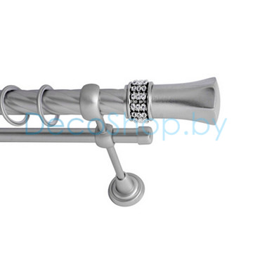 Карниз для штор Lm Décor «Севилла» 25 мм / 19 мм (сатин, двухрядный, труба витая)