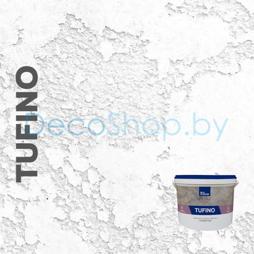 Декоративная штукатурка Silk Plaster AlterItaly TUFINO Naturale с эффектом арт-бетона, под колеровку 15 кг, цвет белый
