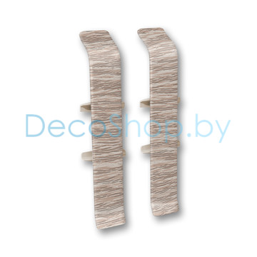 Соединитель для плинтуса напольного пластикового Ideal Деконика 85мм 229 Дуб латте, (шт)