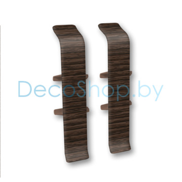 Соединитель для плинтуса напольного пластикового Ideal Деконика 85мм 301 Венге, (шт)