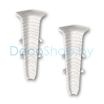 Внутренний угол для плинтуса напольного пластикового Ideal Деконика 85мм 265 Клен патина, (шт)