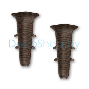 Внутренний угол для плинтуса напольного пластикового Ideal Деконика 85мм 301 Венге, (шт)