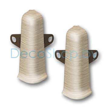 Наружный угол для плинтуса напольного пластикового Ideal Деконика 85мм 213 Дуб северный, (шт)