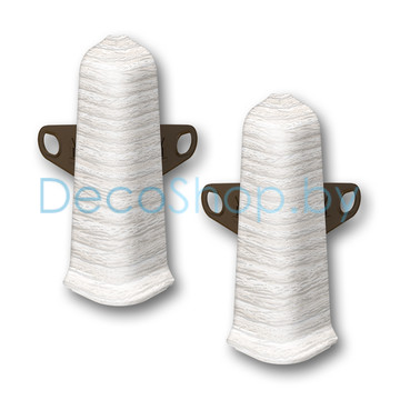 Наружный угол для плинтуса напольного пластикового Ideal Деконика 85мм 265 Клен патина, (шт)