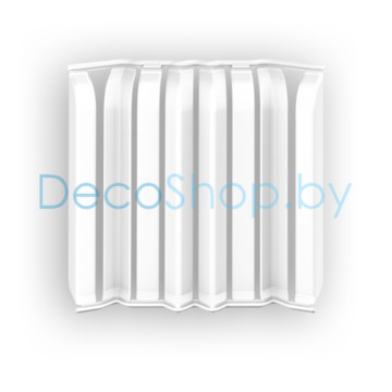 Набор накладок для плинтуса Ideal Дюра округлого 80мм 001 Белый (8шт, флоупак)