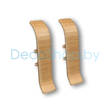 Соединитель для плинтуса напольного пластикового Ideal Классик 55мм 212 Дуб светлый, (шт)