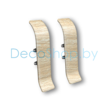 Соединитель для плинтуса напольного пластикового Ideal Классик 55мм 218 Дуб европейский, (шт)