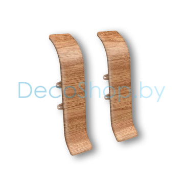 Соединитель для плинтуса напольного пластикового Ideal Классик 55мм 241 Вишня, (шт)