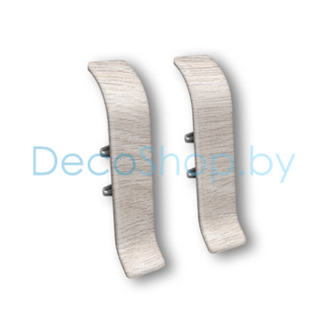 Соединитель для плинтуса напольного пластикового Ideal Классик 55мм 251 Ясень, (шт)