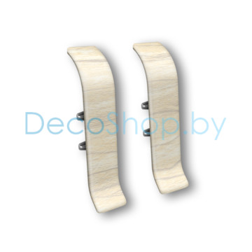 Соединитель для плинтуса напольного пластикового Ideal Классик 55мм 262 Клен вермонт, (шт)