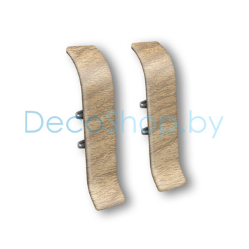 Соединитель для плинтуса напольного пластикового Ideal Классик 55мм 272 Сосна золотистая, (шт)