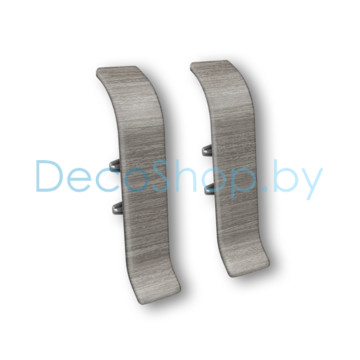 Соединитель для плинтуса напольного пластикового Ideal Классик 55мм 296 Орех серый, (шт)