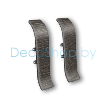 Соединитель для плинтуса напольного пластикового Ideal Классик 55мм 303 Венге темный, (шт)