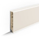 Плинтус напольный пластиковый Ideal Дюра прямоугольный 80мм 033 кремово-белый (L 2,2м)
