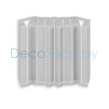 Набор накладок для плинтуса Ideal Дюра прямоугольного 80мм 002 серый (8шт, флоупак)