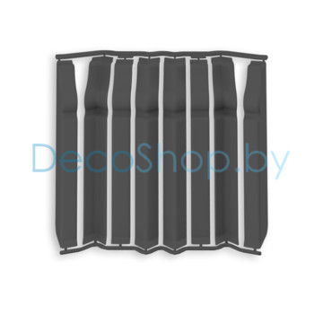 Набор накладок для плинтуса Ideal Дюра фигурного 80мм 093 графит (8шт, флоупак)