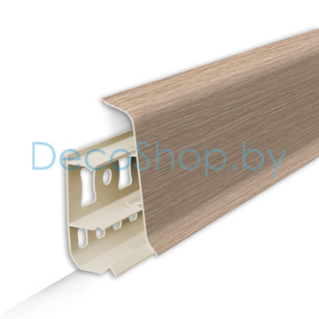 Плинтус напольный пластиковый Ideal Деконика 55мм 213 Дуб северный (L 2,2м)