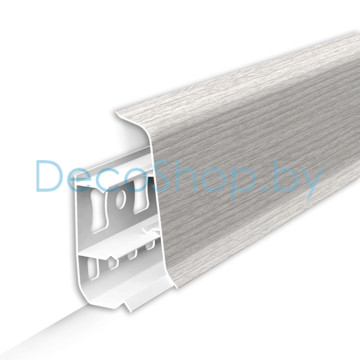 Плинтус напольный пластиковый Ideal Деконика 55мм 265 Клен патина (L 2,2м)