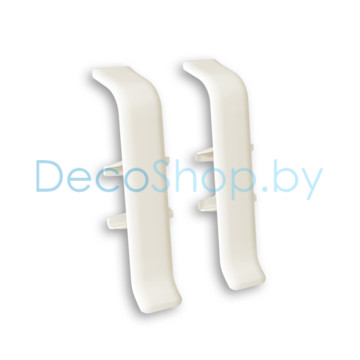 Соединитель для плинтуса напольного пластикового Ideal Деконика 55мм 033 Кремово-белый, (шт)