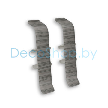 Соединитель для плинтуса напольного пластикового Ideal Деконика 55мм 210 Дуб пепельный, (шт)