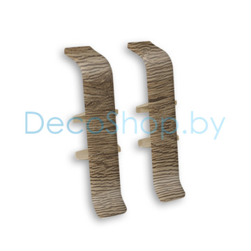Соединитель для плинтуса напольного пластикового Ideal Деконика 55мм 211 Дуб рустик, (шт)