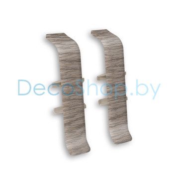 Соединитель для плинтуса напольного пластикового Ideal Деконика 55мм 215 Дуб снежный, (шт)