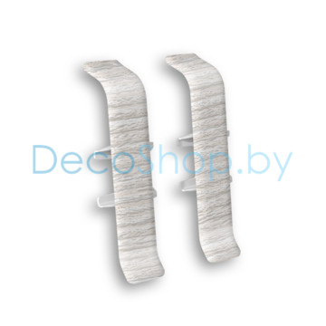 Соединитель для плинтуса напольного пластикового Ideal Деконика 55мм 265 Клен патина, (шт)