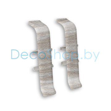 Соединитель для плинтуса напольного пластикового Ideal Деконика 55мм 294 Орех антик, (шт)