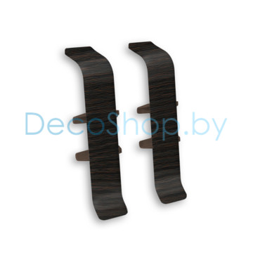 Соединитель для плинтуса напольного пластикового Ideal Деконика 55мм 303 Венге темный, (шт)