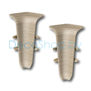 Внутренний угол для плинтуса напольного пластикового Ideal Деконика 55мм 213 Дуб северный, (шт)