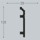 Плинтус напольный из полистирола BELLO DECO XPS П12 120-20 (L 2,0м)