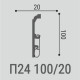 Плинтус напольный из полистирола с монтажной планкой BELLO DECO XPS П24 100-20М (L 2,0м)