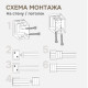 Жалюзи горизонтальные пластиковые Эскар «Серый»