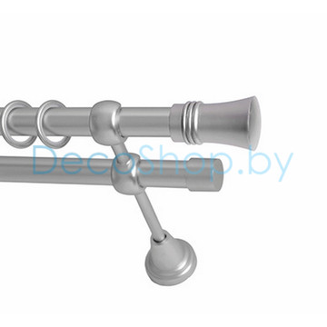 Карниз для штор Lm Décor «Гиро» 19 мм / 19 мм (сатин, двухрядный, труба гладкая)