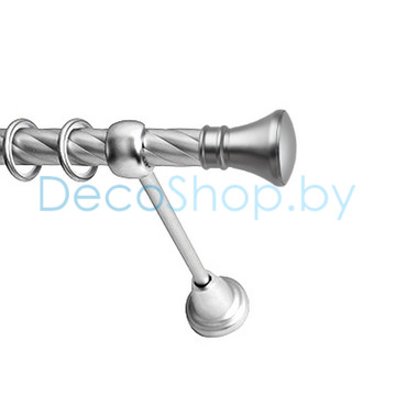 Карниз для штор Lm Décor «Люксор» 19 мм (сатин, однорядный, труба витая)