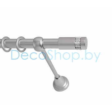 Карниз для штор Lm Décor «Имидж» 19 мм (сатин, однорядный, труба гладкая)